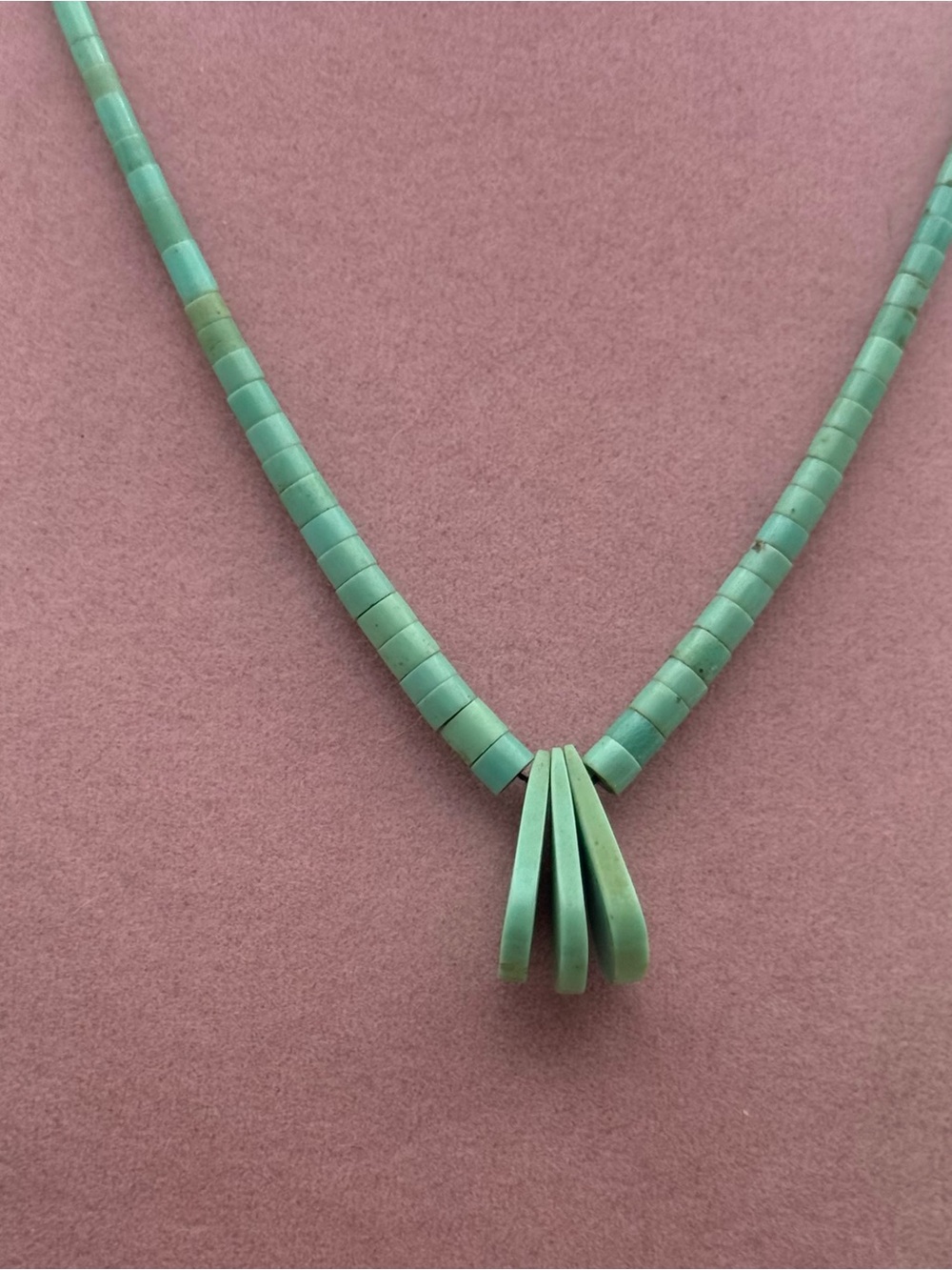 Turquoise Beaded Pendant Necklace - Women Jewelry - Picture 3 of 5